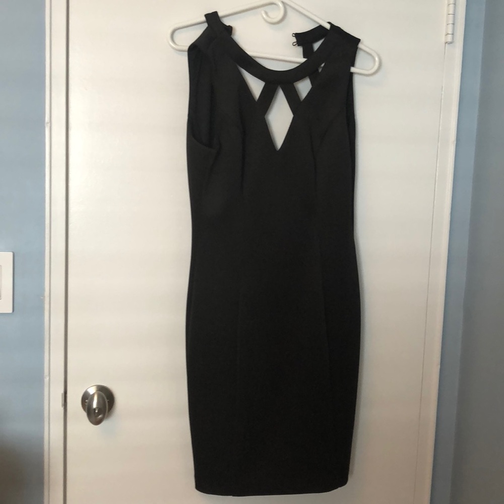Guess black fitted dress